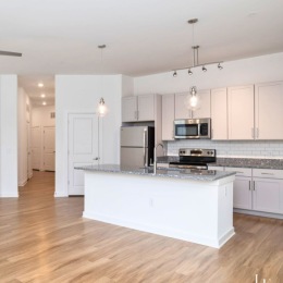 well lit kitchen